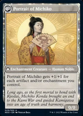 Michiko's Reign of Truth // Portrait of Michiko [Kamigawa: Neon Dynasty] | Webway Games