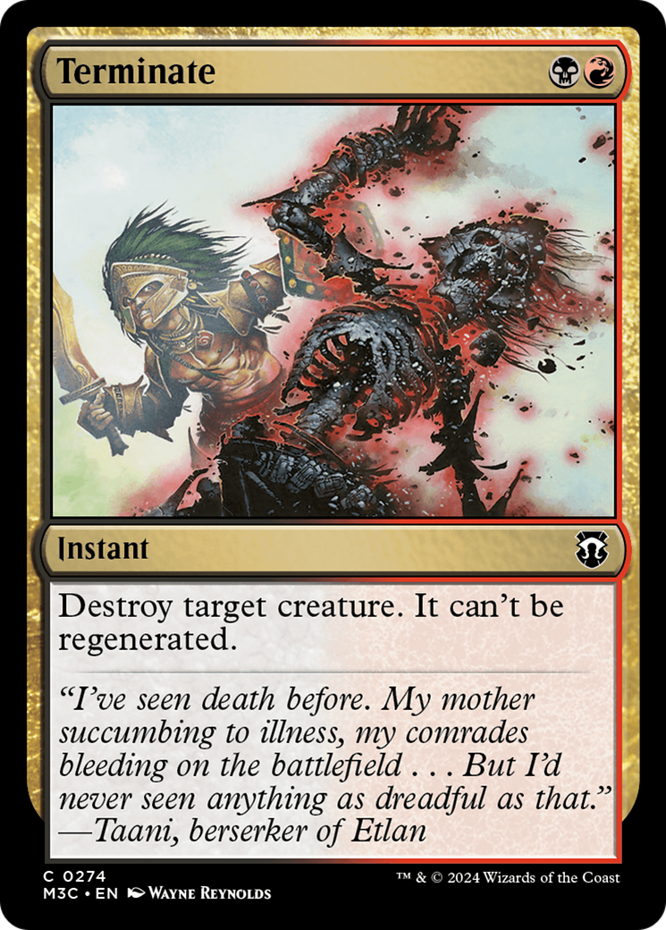 Terminate [Modern Horizons 3 Commander] | Webway Games