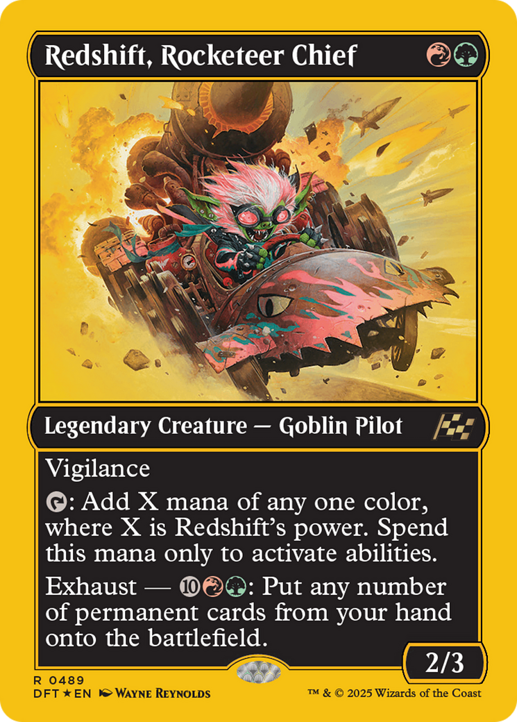 Redshift, Rocketeer Chief (First-Place Foil) [Aetherdrift] | Webway Games