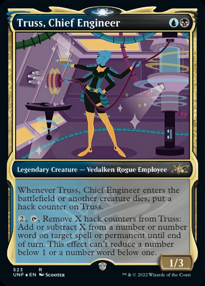 Truss, Chief Engineer (Showcase) (Galaxy Foil) [Unfinity] | Webway Games