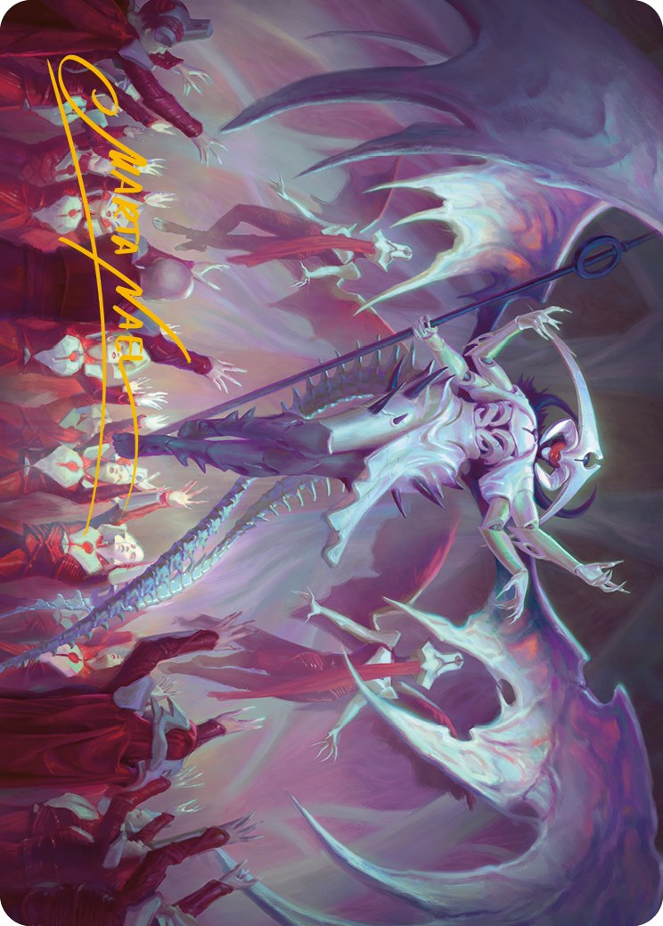 Atraxa, Grand Unifier Art Card (Gold-Stamped Signature) [Phyrexia: All Will Be One Art Series] | Webway Games