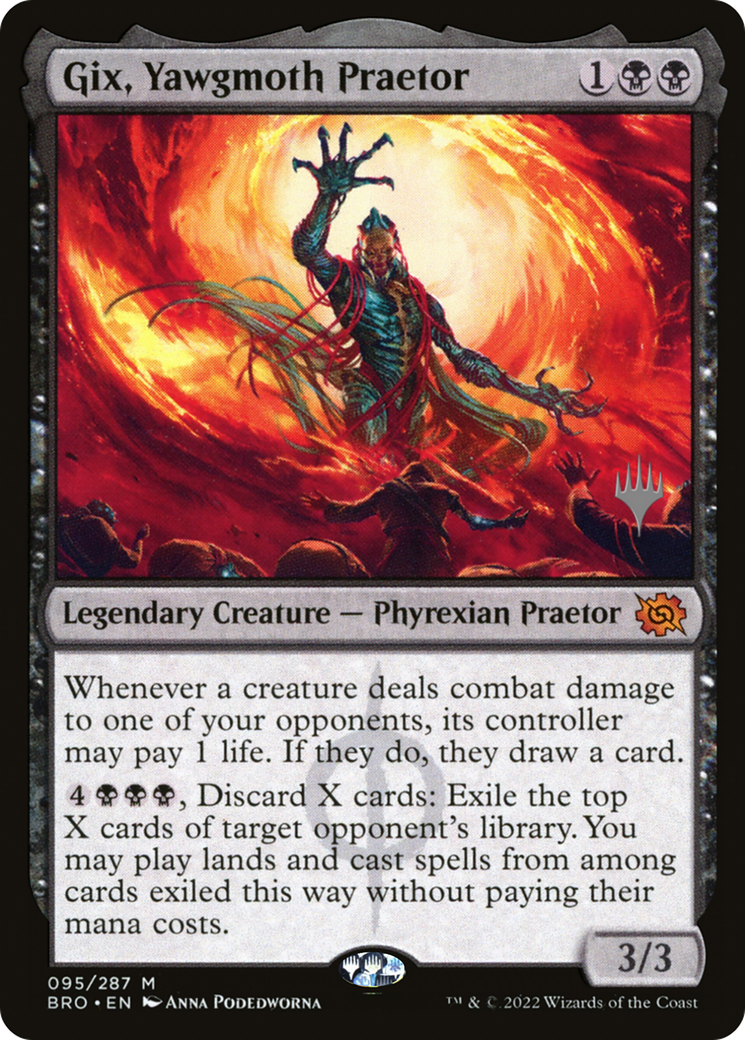 Gix, Yawgmoth Praetor (Promo Pack) [The Brothers' War Promos] | Webway Games