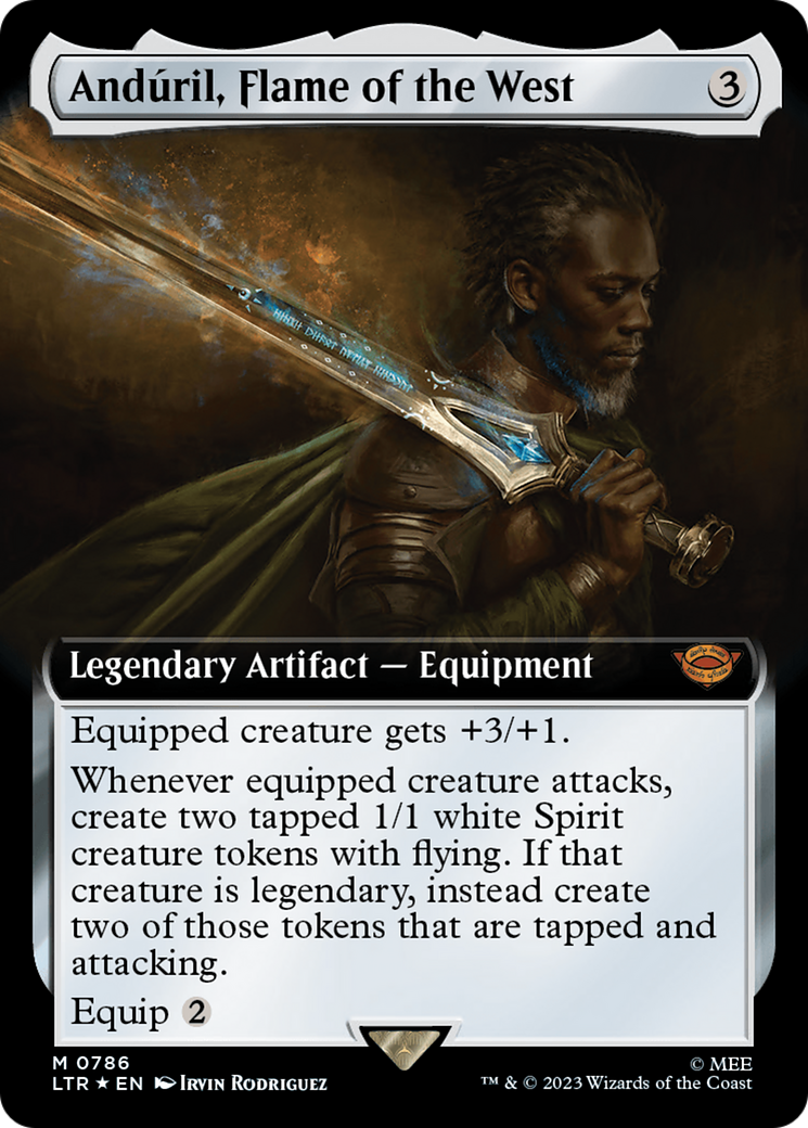 Anduril, Flame of the West (Extended Art) (Surge Foil) [The Lord of the Rings: Tales of Middle-Earth] | Webway Games
