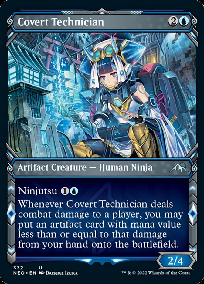 Covert Technician (Showcase Ninja) [Kamigawa: Neon Dynasty] | Webway Games