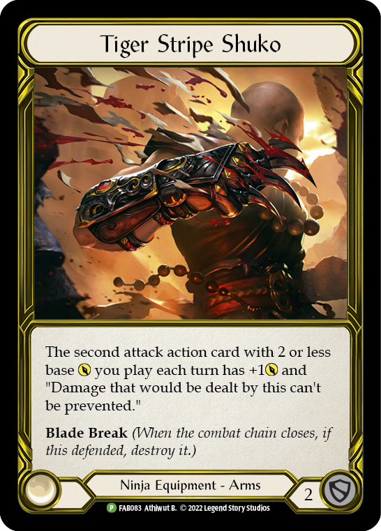 Tiger Stripe Shuko (Golden) [FAB083] (Promo)  Cold Foil | Webway Games