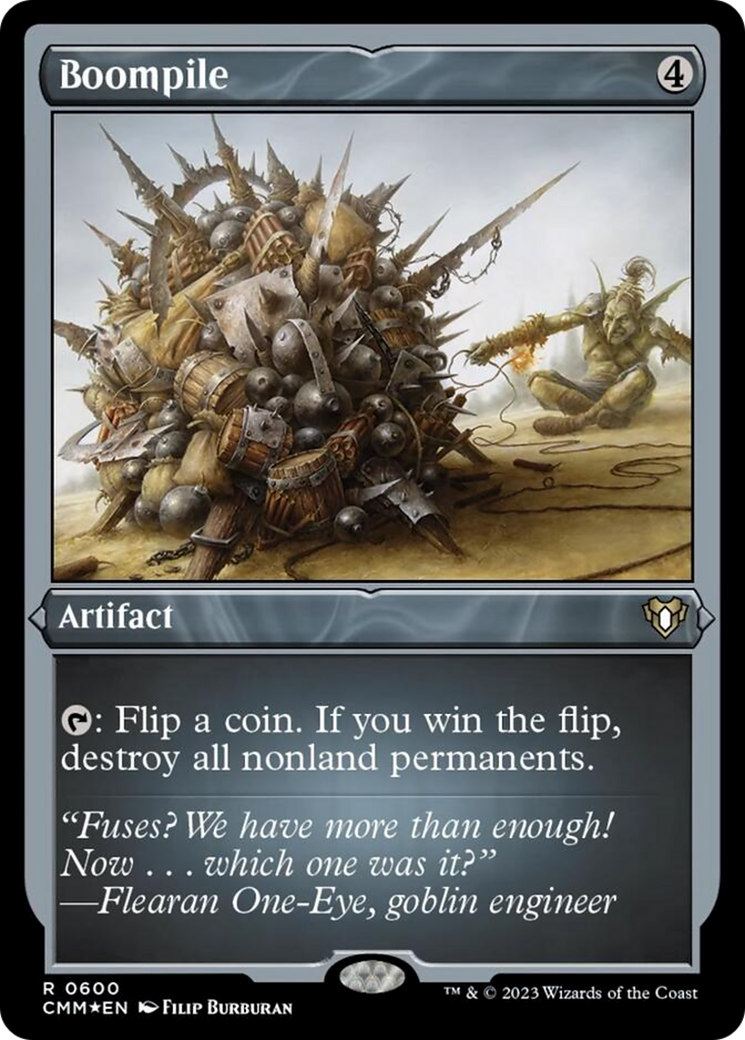Boompile (Foil Etched) [Commander Masters] | Webway Games