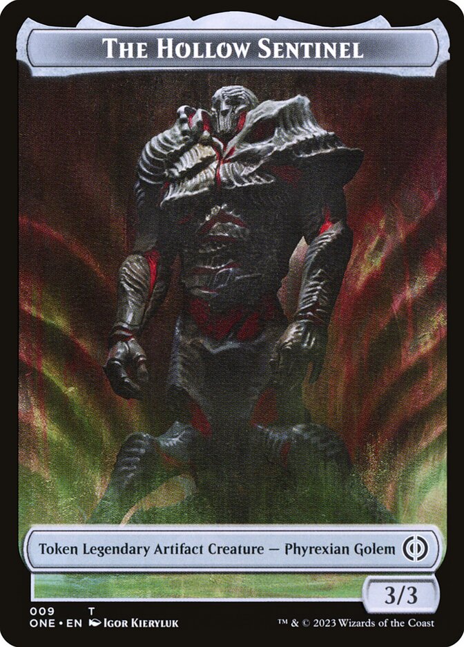 Phyrexian Goblin // The Hollow Sentinel Double-Sided Token [Phyrexia: All Will Be One Tokens] | Webway Games