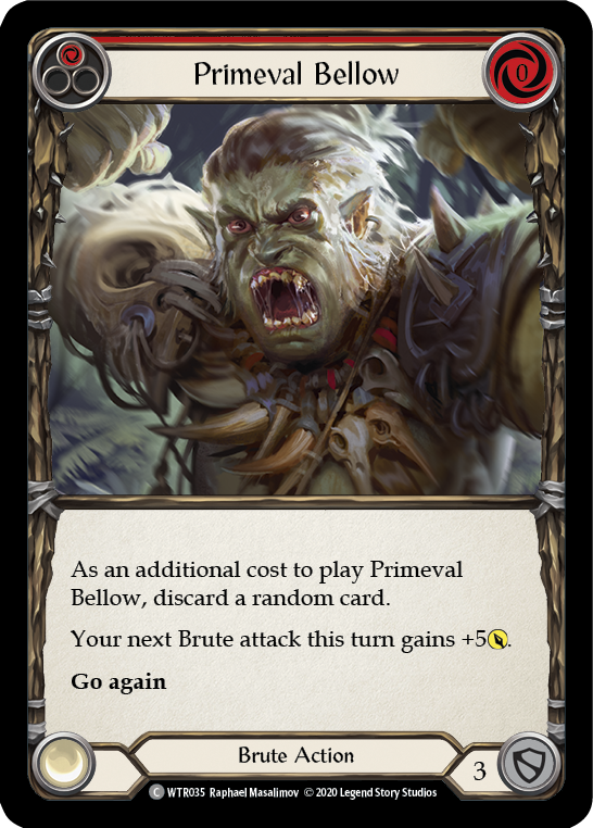 Primeval Bellow (Red) [U-WTR035] (Welcome to Rathe Unlimited)  Unlimited Rainbow Foil | Webway Games