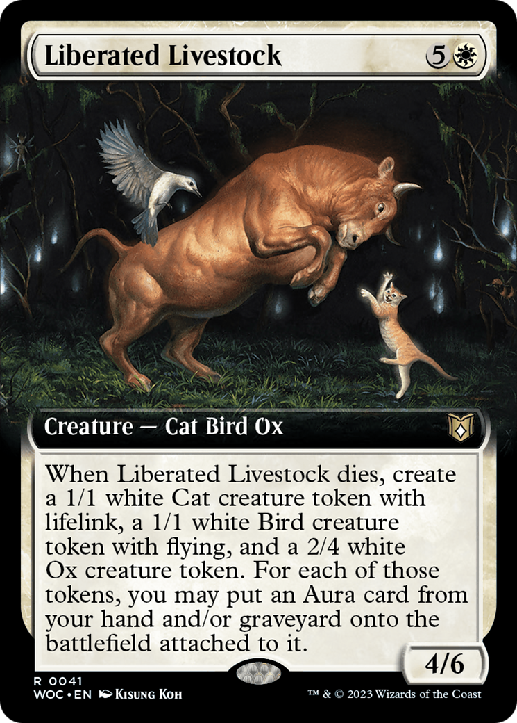 Liberated Livestock (Extended Art) [Wilds of Eldraine Commander] | Webway Games
