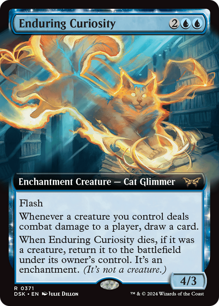 Enduring Curiosity (Extended Art) [Duskmourn: House of Horror] | Webway Games
