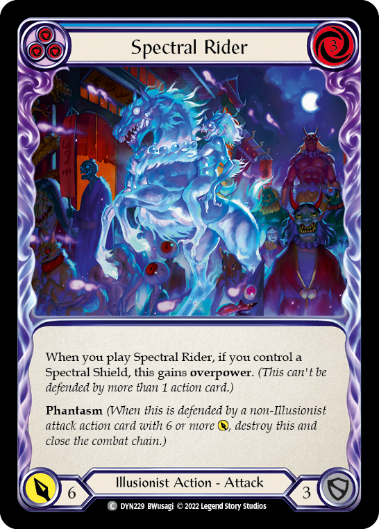 Spectral Rider (Blue) [DYN229] (Dynasty) | Webway Games