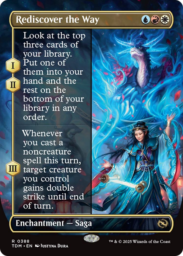 Rediscover the Way (Borderless) [Tarkir: Dragonstorm] | Webway Games