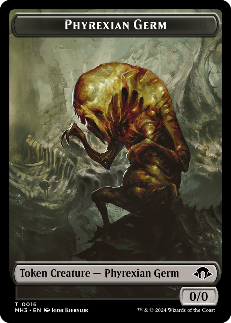 Phyrexian Germ // Kraken Double-Sided Token [Modern Horizons 3 Tokens] | Webway Games