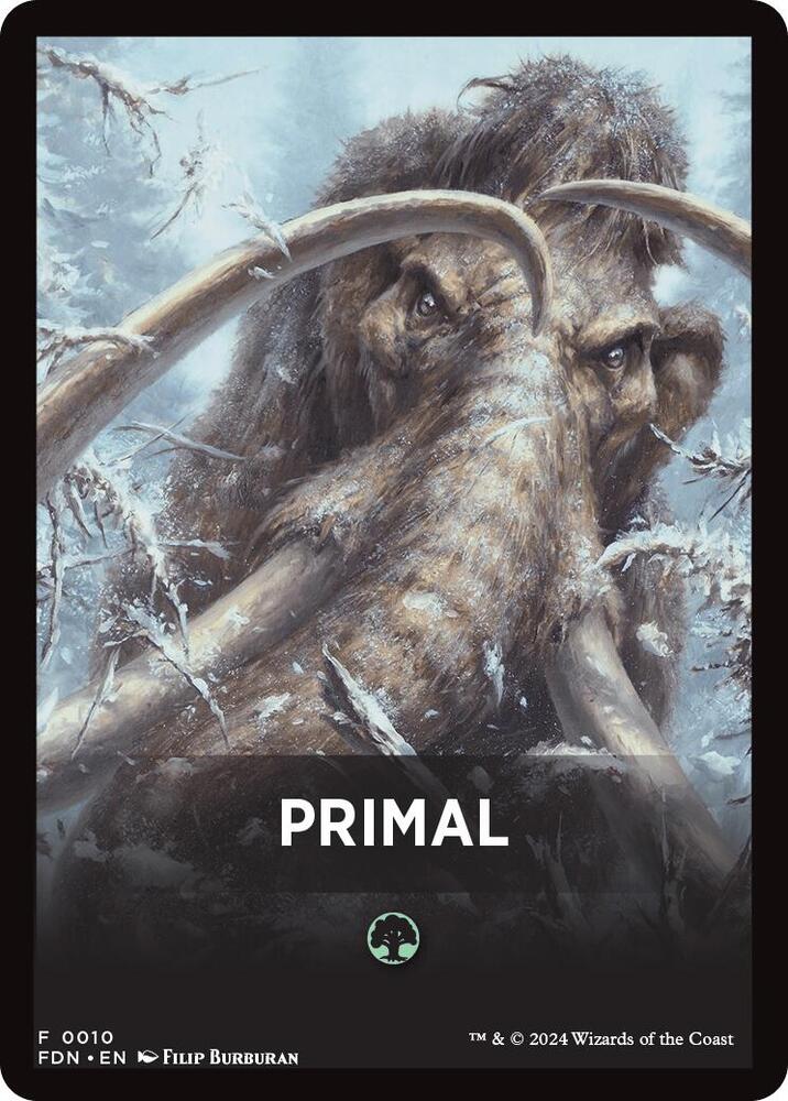 Primal Theme Card [Foundations Tokens] | Webway Games