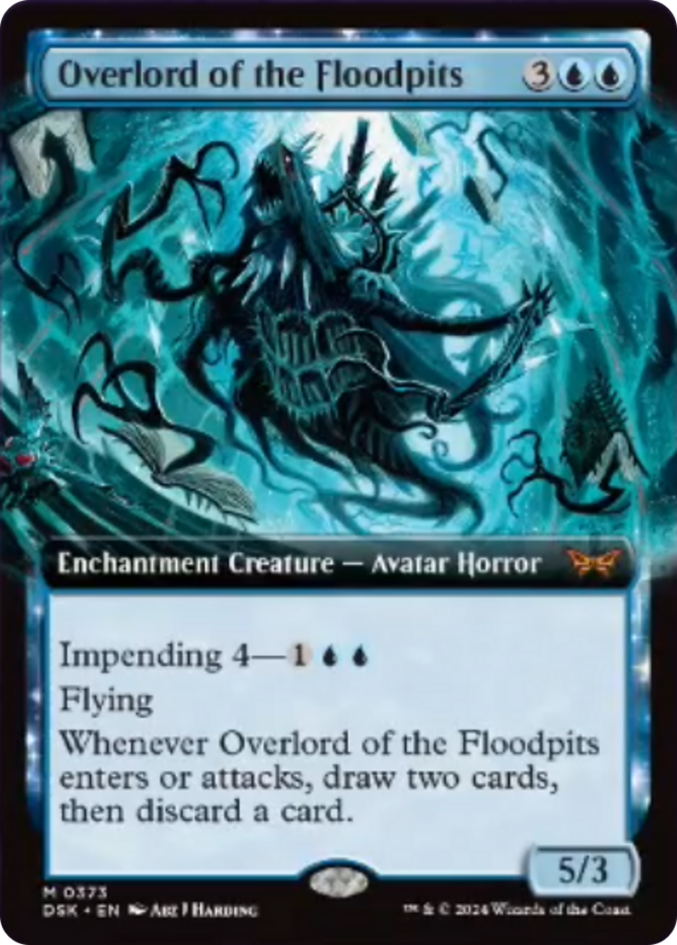 Overlord of the Floodpits (Extended Art) [Duskmourn: House of Horror] | Webway Games