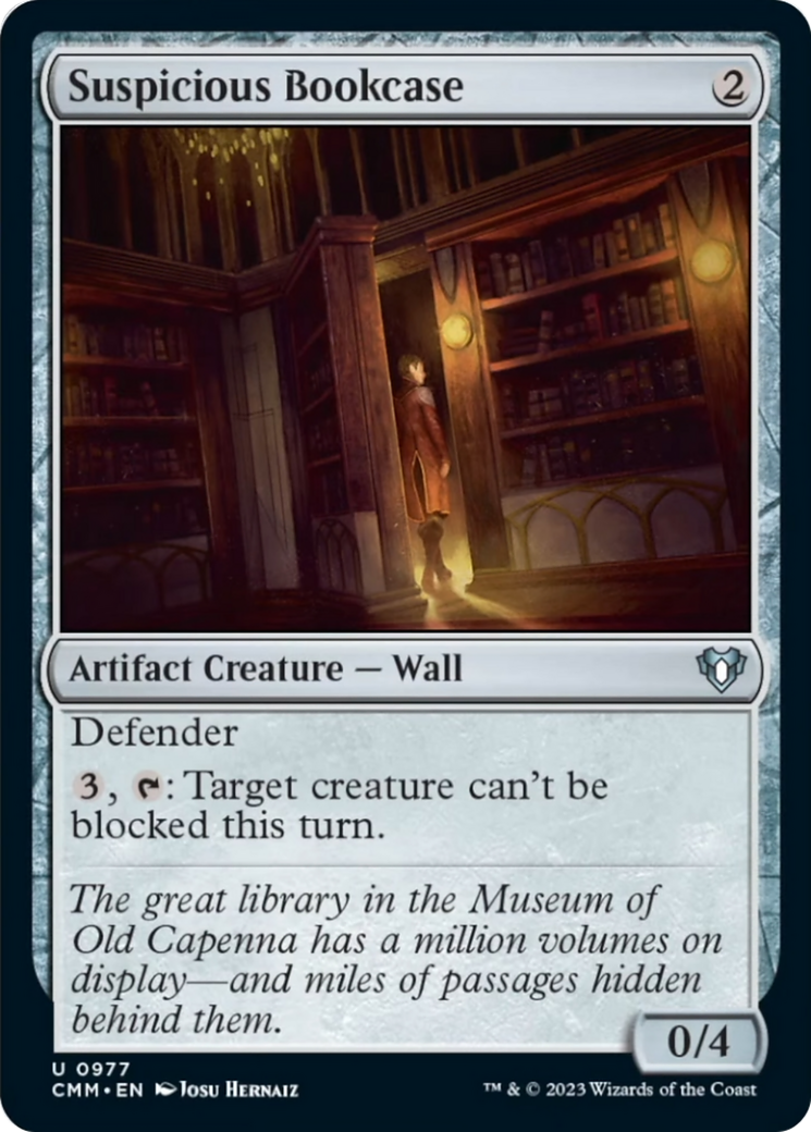 Suspicious Bookcase [Commander Masters] | Webway Games