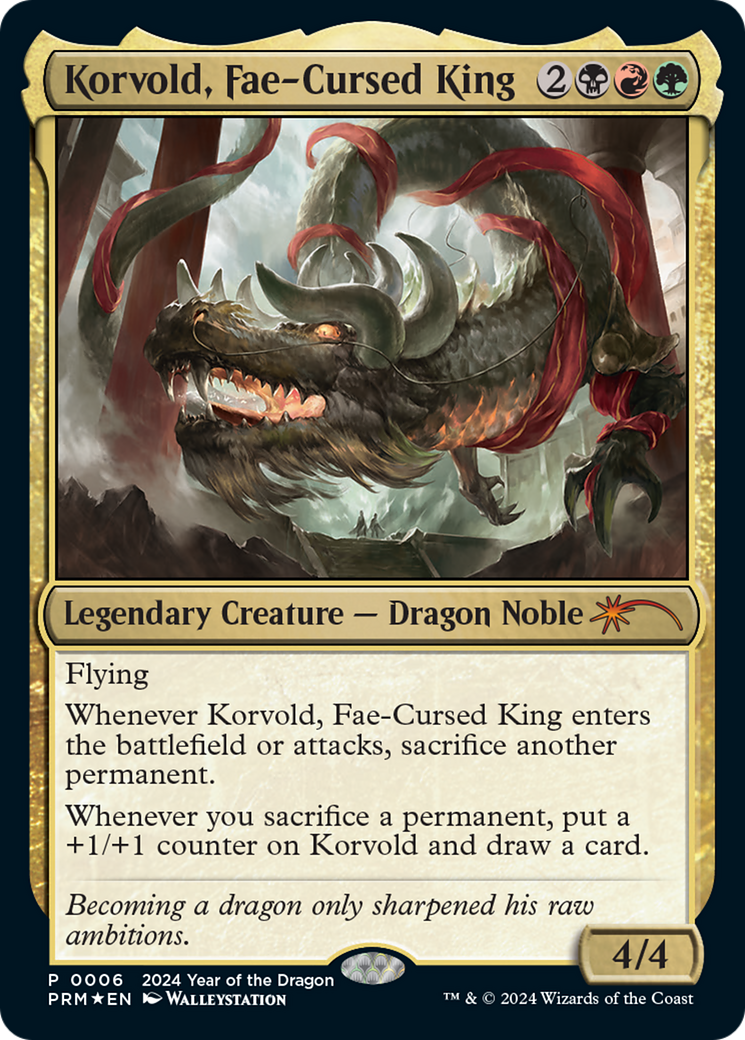 Korvold, Fae-Cursed King (Year of the Dragon 2024) [Standard Showdown Promos] | Webway Games