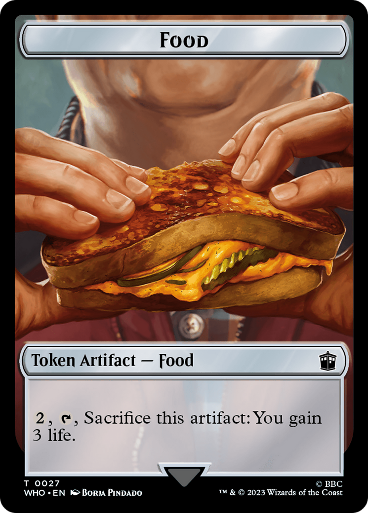 Dalek // Food (0027) Double-Sided Token [Doctor Who Tokens] | Webway Games