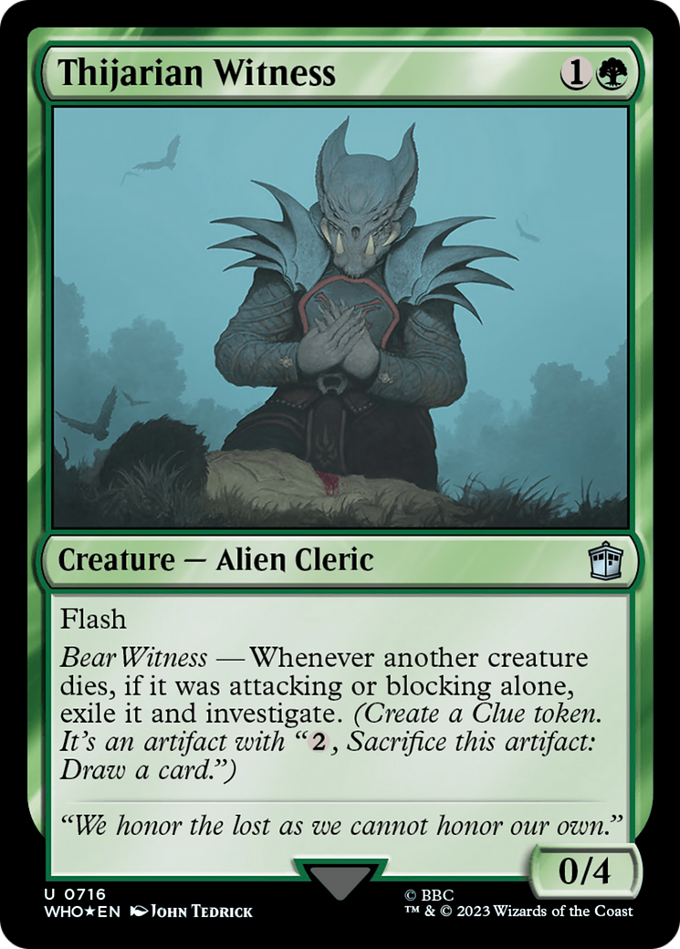 Thijarian Witness (Surge Foil) [Doctor Who] | Webway Games