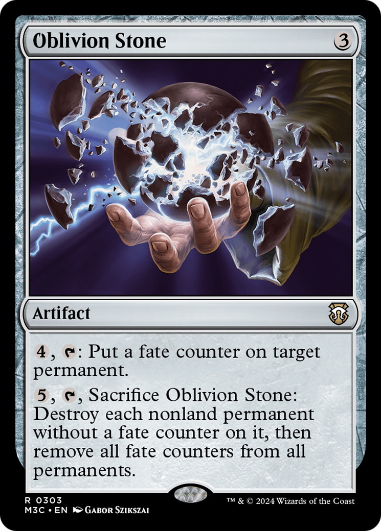 Oblivion Stone (Ripple Foil) [Modern Horizons 3 Commander] | Webway Games