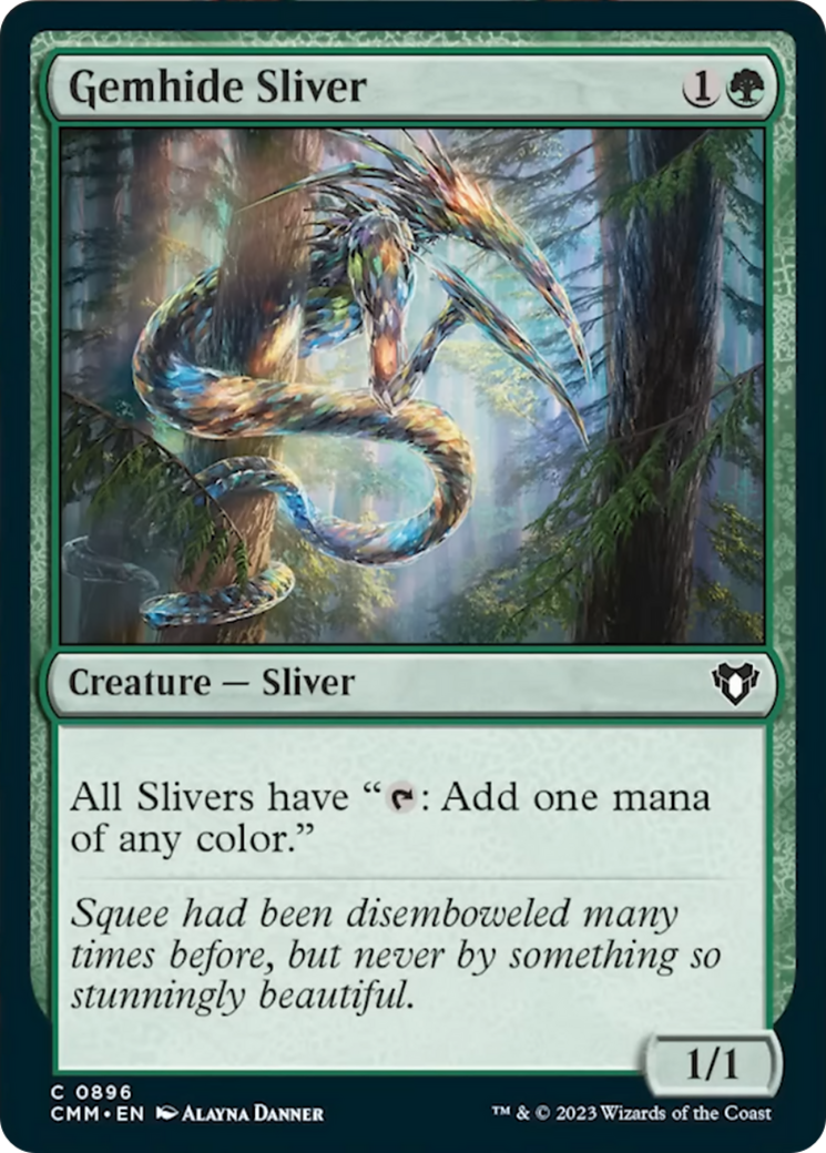 Gemhide Sliver [Commander Masters] | Webway Games