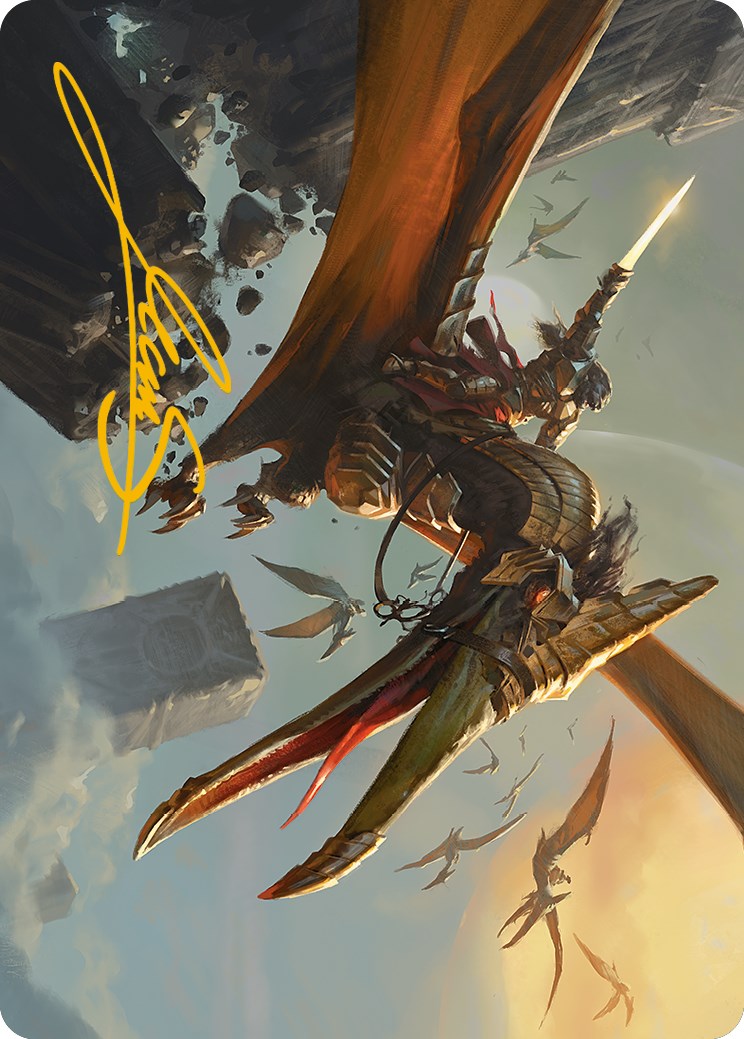 Skyhunter Strike Force Art Card (Gold-Stamped Signature) [Phyrexia: All Will Be One Art Series] | Webway Games