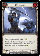 Overpower (Blue) [U-WTR125] (Welcome to Rathe Unlimited)  Unlimited Rainbow Foil | Webway Games