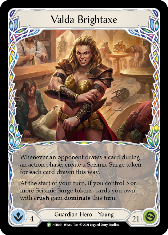 Valda Brightaxe [HER051] (Promo)  Cold Foil | Webway Games
