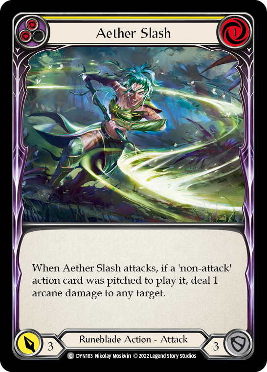 Aether Slash (Yellow) [DYN183] (Dynasty) | Webway Games