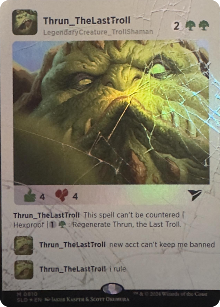 Thrun, the Last Troll (Rainbow Foil) [Secret Lair Drop Series] | Webway Games
