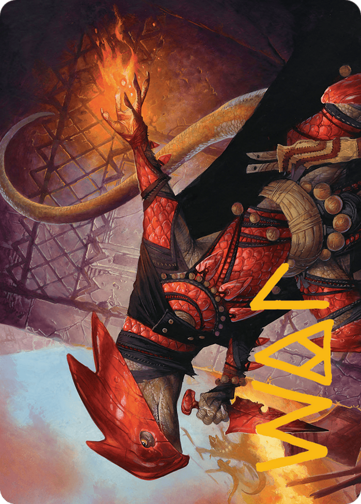 Cindering Cutthroat Art Card (Gold-Stamped Signature) [Bloomburrow Art Series] | Webway Games