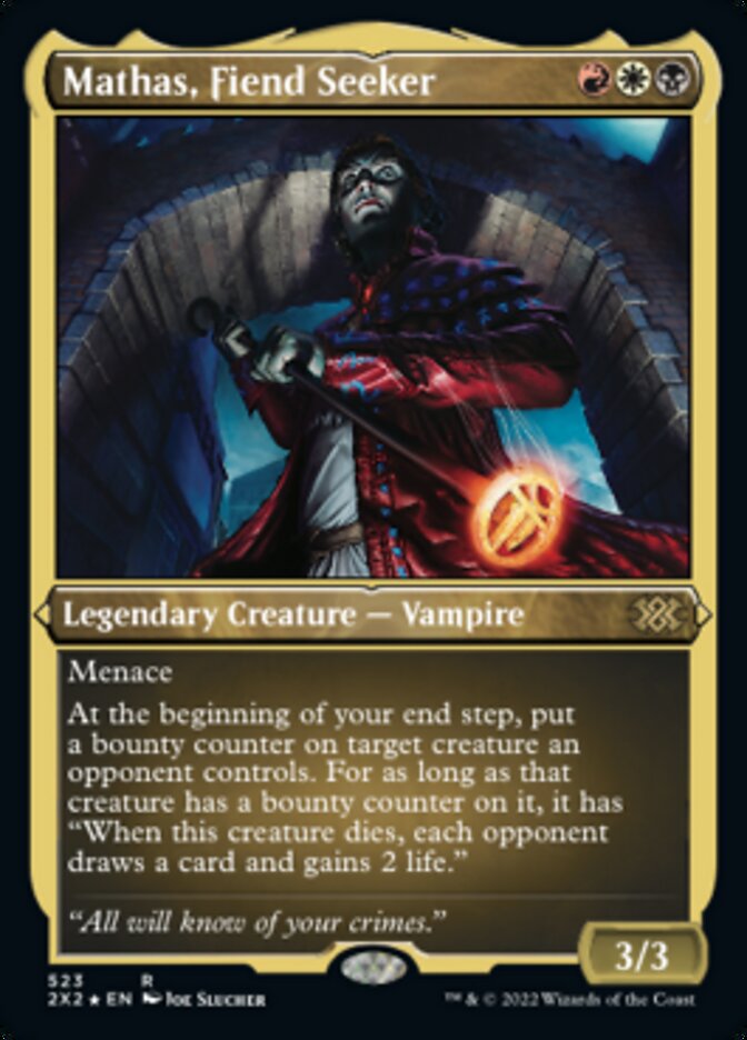 Mathas, Fiend Seeker (Foil Etched) [Double Masters 2022] | Webway Games