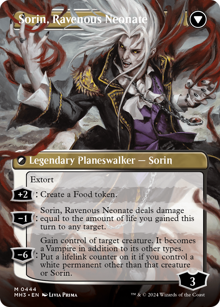 Sorin of House Markov // Sorin, Ravenous Neonate (Borderless) [Modern Horizons 3] | Webway Games