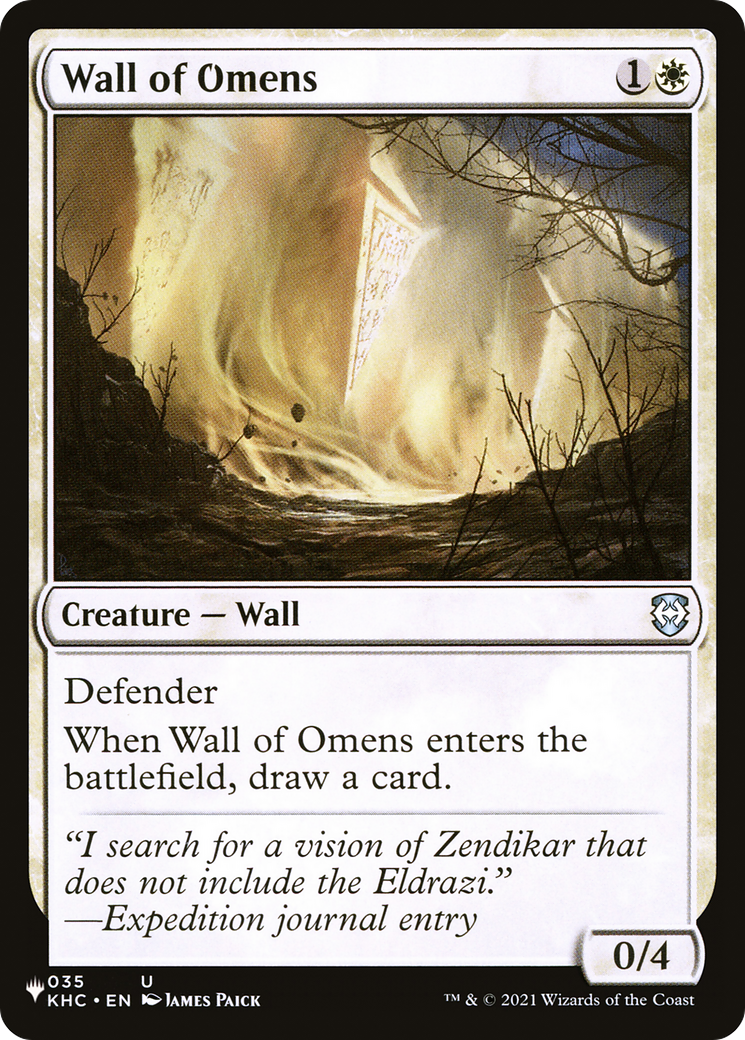 Wall of Omens (KHC) [The List] | Webway Games