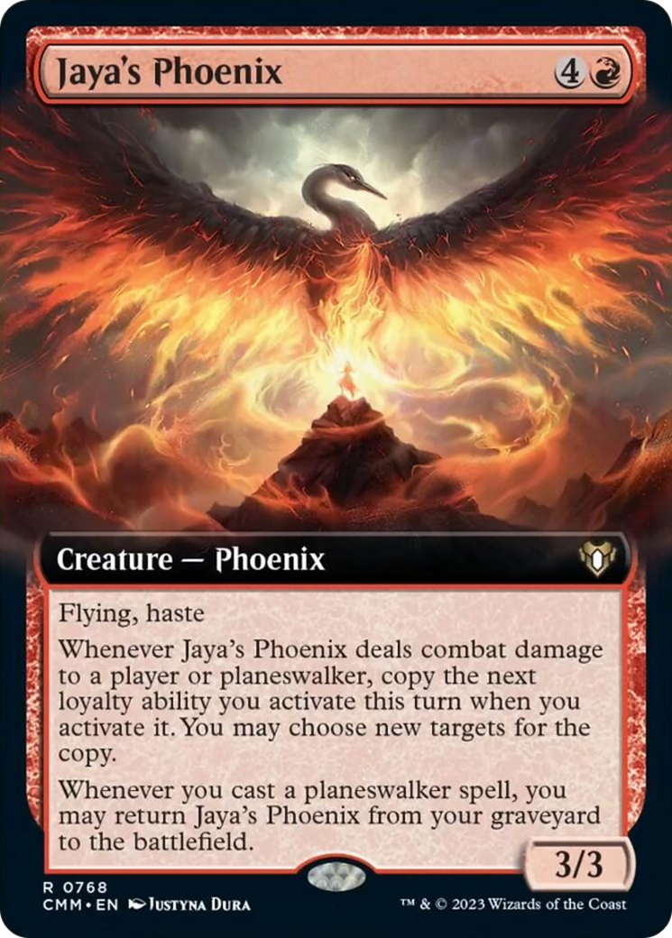 Jaya's Phoenix (Extended Art) [Commander Masters] | Webway Games