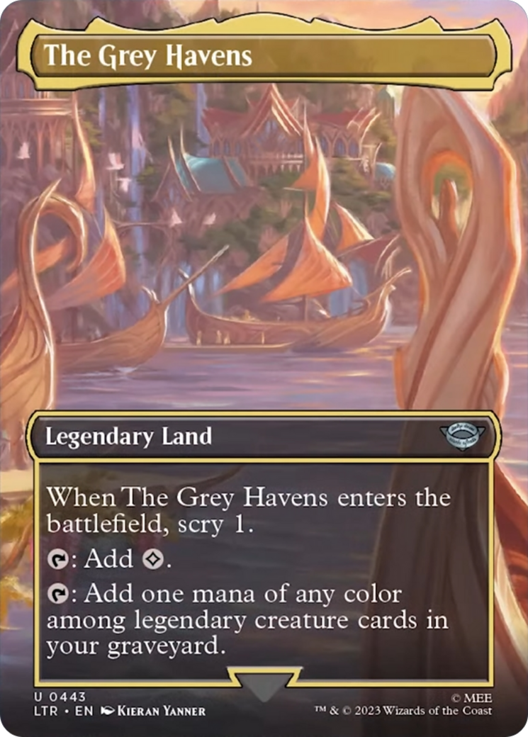 The Grey Havens (Borderless Alternate Art) [The Lord of the Rings: Tales of Middle-Earth] | Webway Games