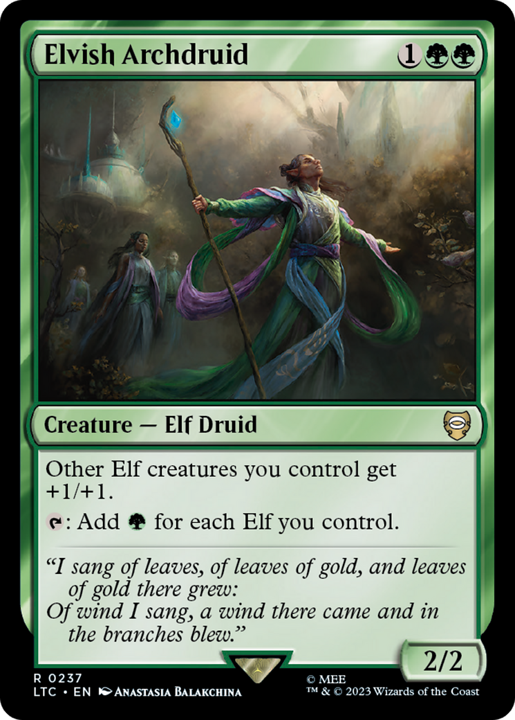 Elvish Archdruid [The Lord of the Rings: Tales of Middle-Earth Commander] | Webway Games