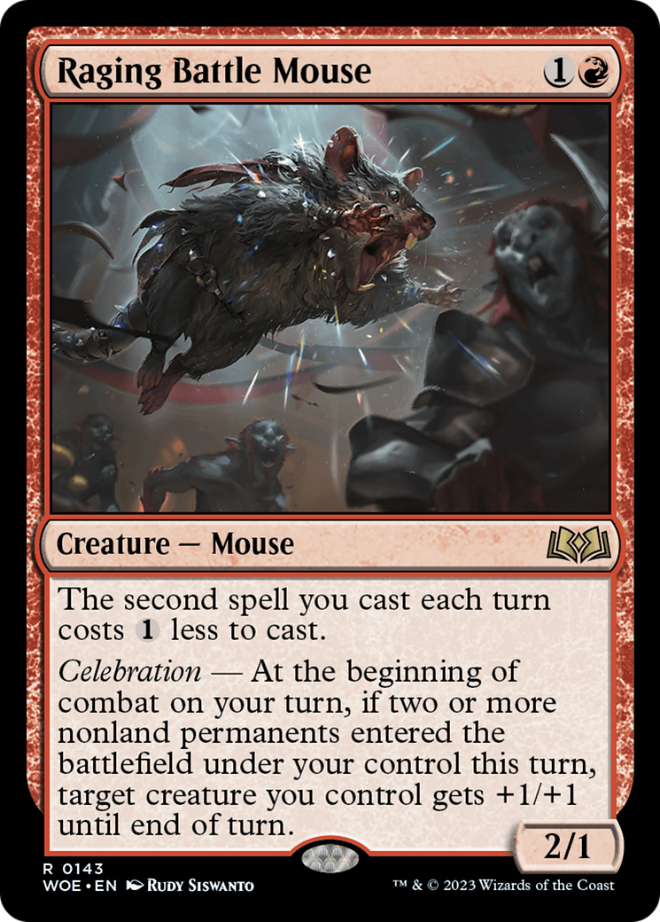 Raging Battle Mouse [Wilds of Eldraine] | Webway Games