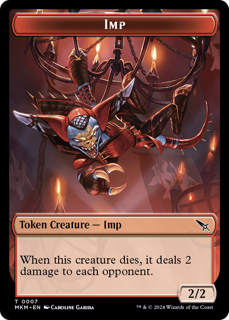 Thopter (0020) // Imp Double-Sided Token [Murders at Karlov Manor Tokens] | Webway Games