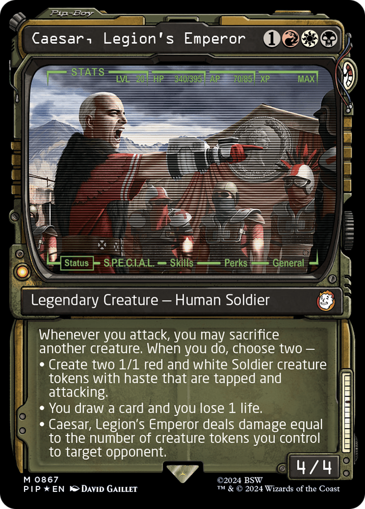 Caesar, Legion's Emperor (Showcase) (Surge Foil) [Fallout] | Webway Games