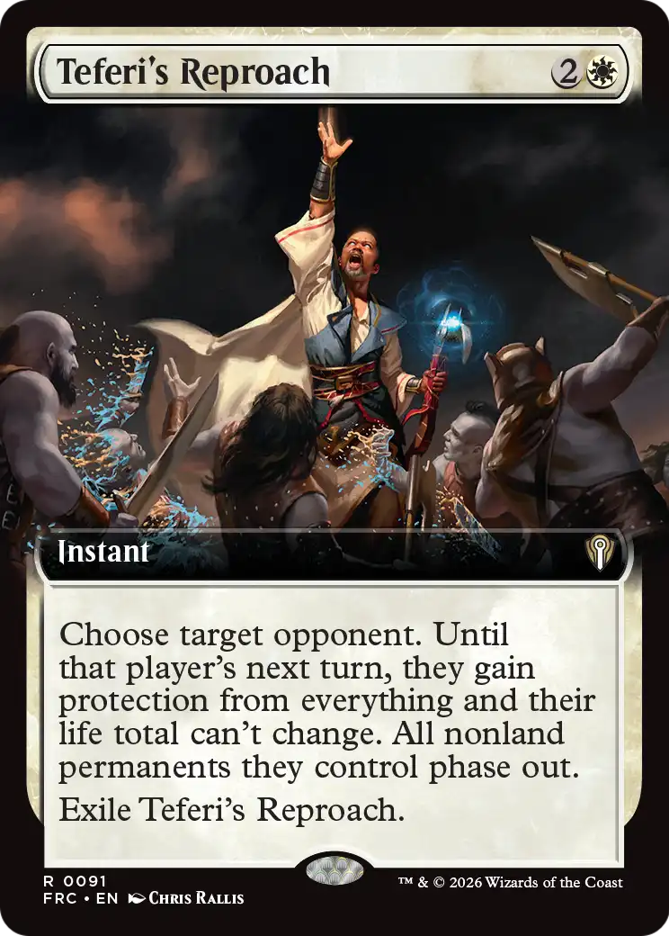 Teferi's Reproach (Extended Art) [Reality Fracture Commander] | Webway Games