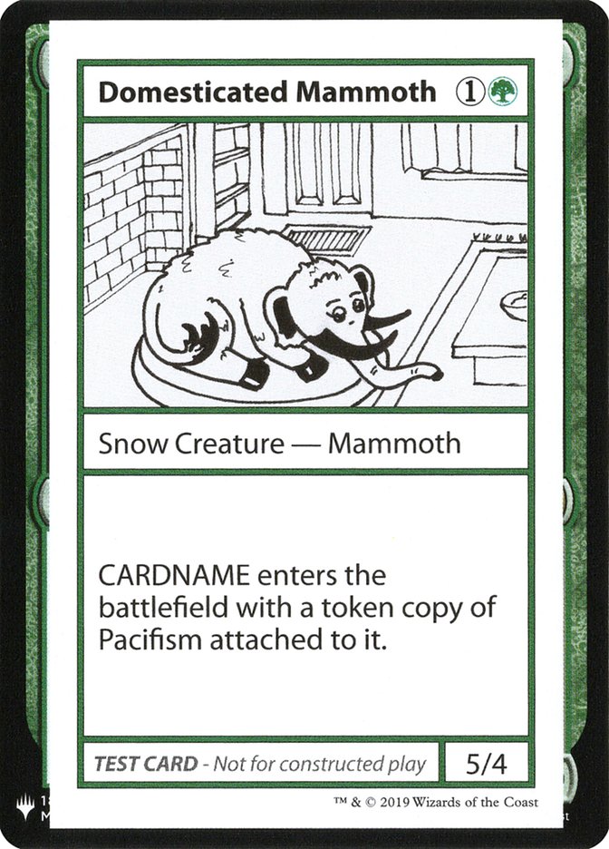 Domesticated Mammoth [Mystery Booster Playtest Cards] | Webway Games