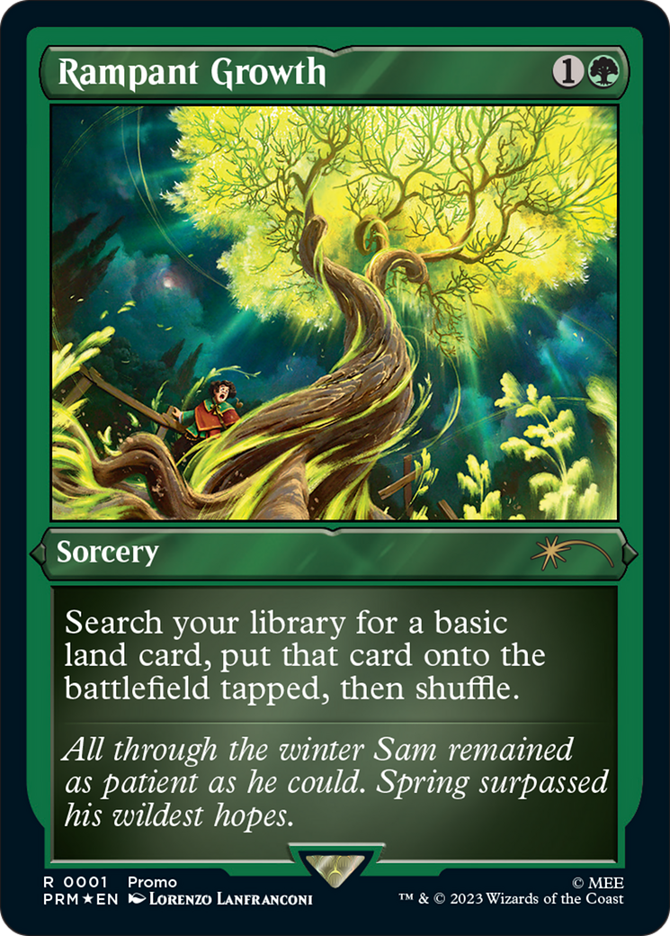 Rampant Growth (Foil Etched) [Wizards Play Network 2023] | Webway Games