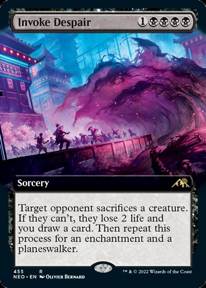 Invoke Despair (Extended Art) [Kamigawa: Neon Dynasty] | Webway Games