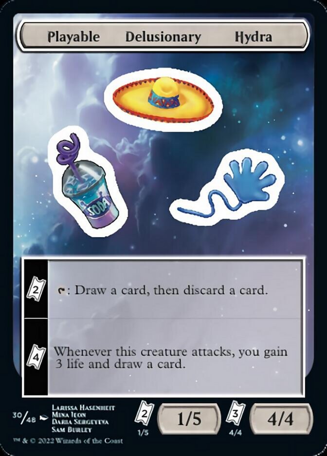 Playable Delusionary Hydra [Unfinity Stickers] | Webway Games