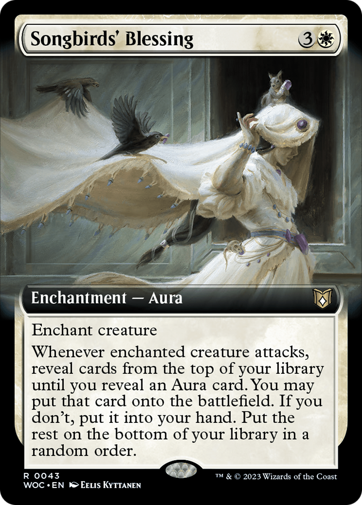 Songbirds' Blessing (Extended Art) [Wilds of Eldraine Commander] | Webway Games
