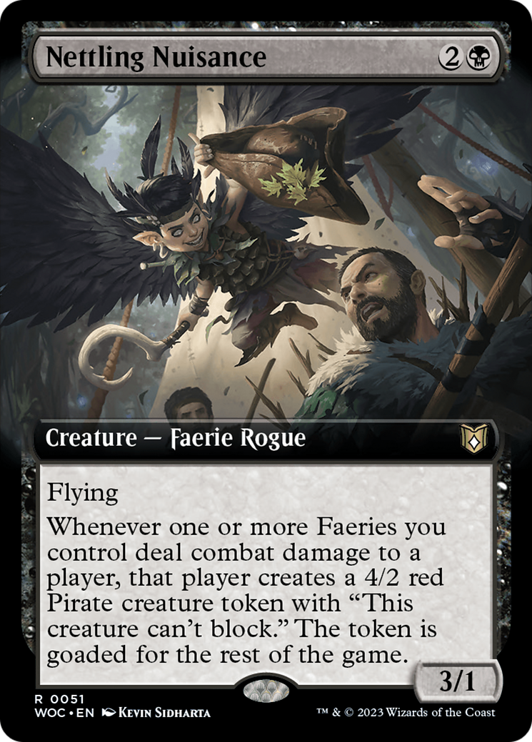 Nettling Nuisance (Extended Art) [Wilds of Eldraine Commander] | Webway Games