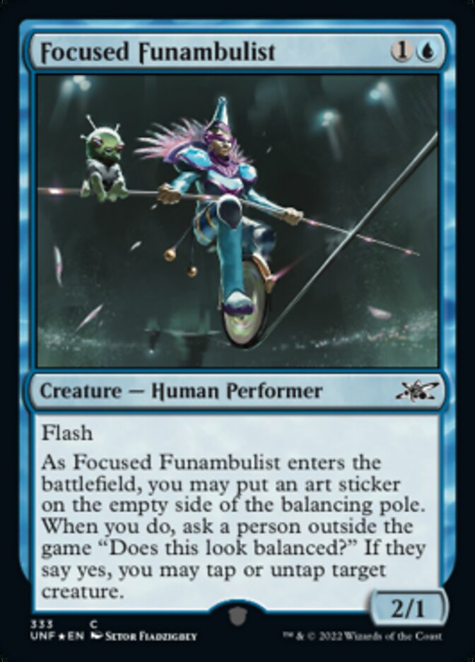 Focused Funambulist (Galaxy Foil) [Unfinity] | Webway Games