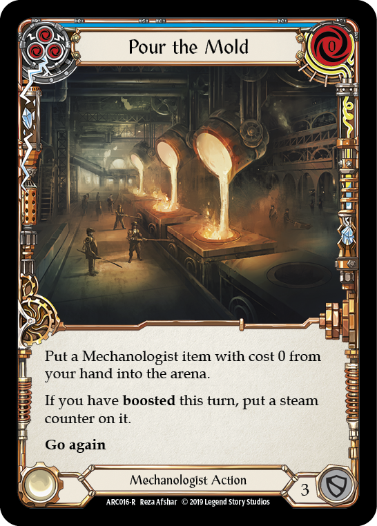 Pour the Mold (Blue) [ARC016-R] (Arcane Rising)  1st Edition Normal | Webway Games