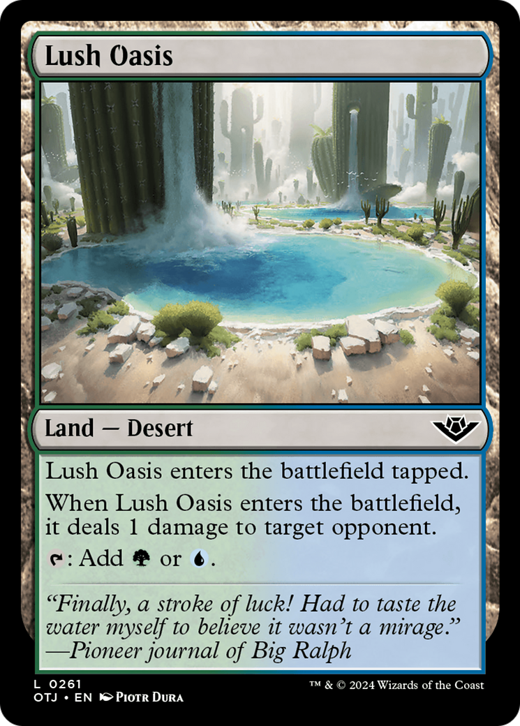 Lush Oasis [Outlaws of Thunder Junction] | Webway Games